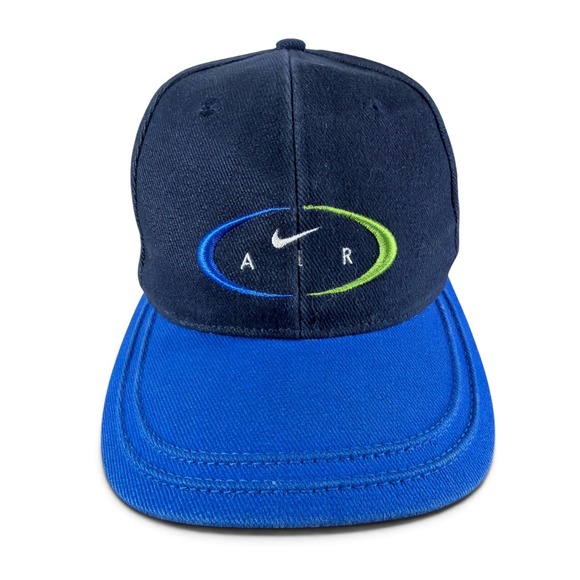 Nike Other - Vintage 1990's Nike Center Swoosh Air Snapback Cap Hat Mens OSFA Blue